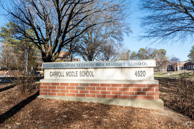 Carroll Middle is a magnet school located in Raleigh, NC.