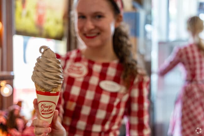 Satisfy your sweet tooth and stop in Cruze Farm for fresh churned ice cream from the dairy farm.