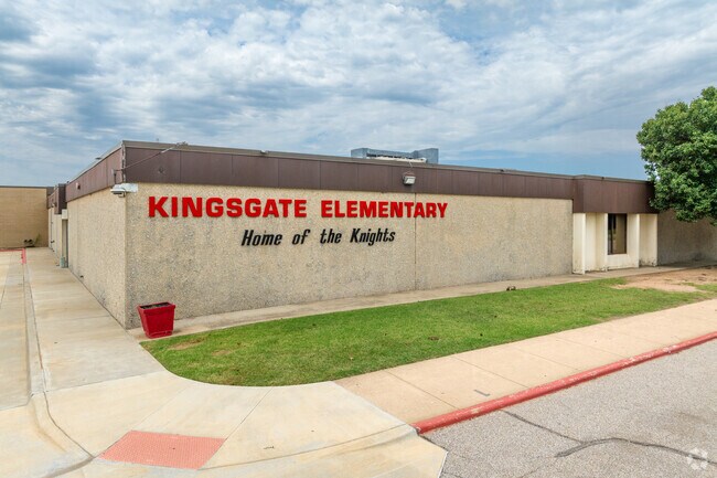 Kingsgate Elementary is attended by many students from the surrounding neighborhoods.