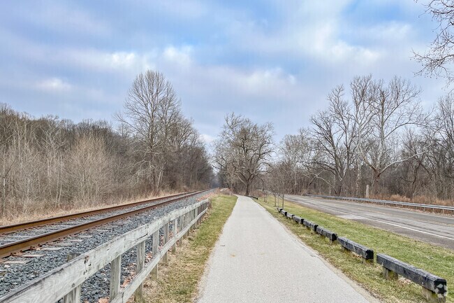Cuyahoga Valley National Park lies along the Cuyahoga River near Fairlawn.