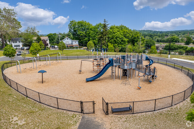 Students enjoy playing on the playground at Jefferson Magnet School in Norwalk.