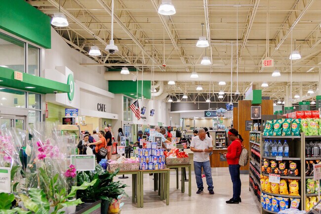 Residents grocery shopping at Publix market in Berkshire.