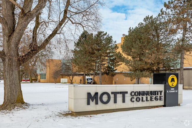 Mott Community College makes up a good northern portion of of College Cultural Neighborhood.