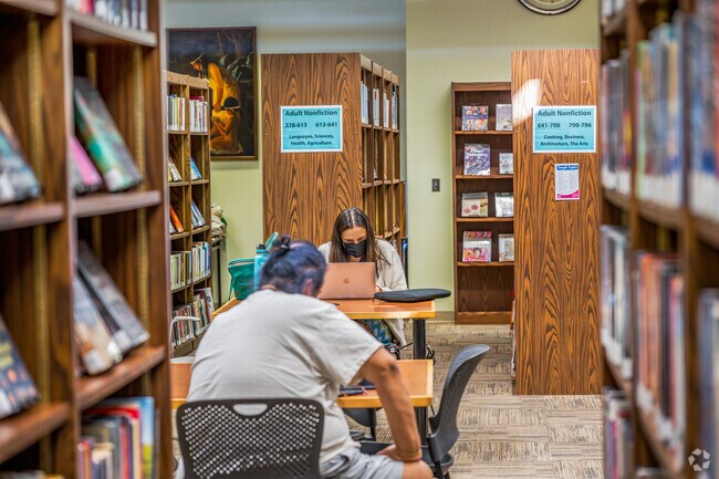 Check out a new book at Maidu Library in Roseville’s Maidu Regional Park.