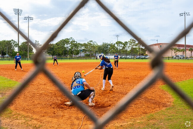 West Boynton Park and Recreation Center has a variety of sports activities near The Cascades.