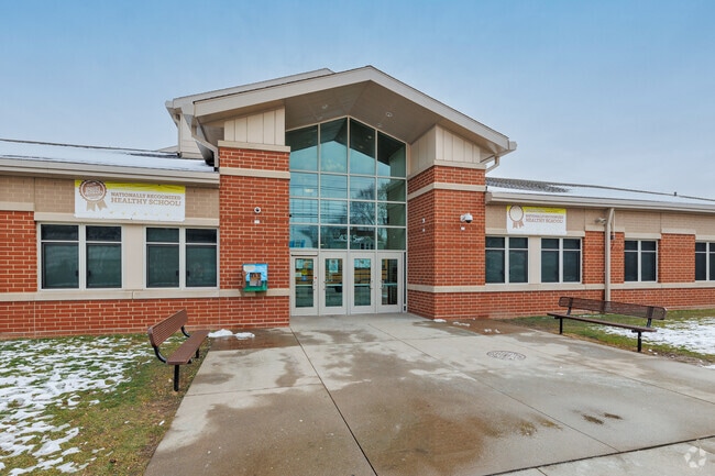 Artemus Ward front entrance of the school in Puritas-Longmead neighborhood.