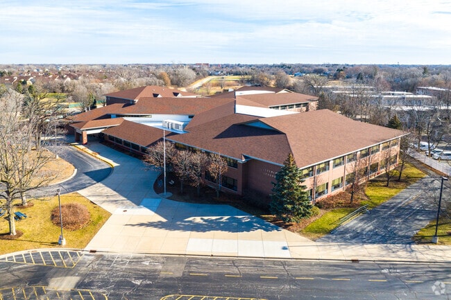 Frederick School is located next to an outdoor fitness park.