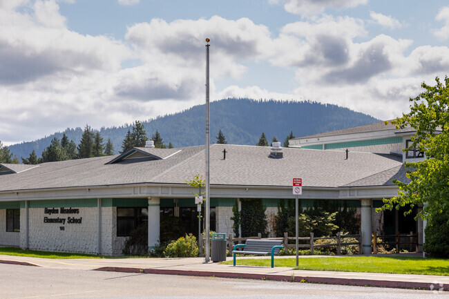 North entrance at Hayden Meadows Elementary.