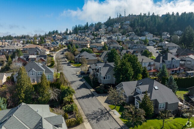 Large Homes Ascending the Hilly Terrain of West Mount Scott