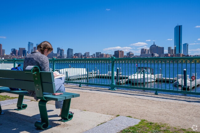 Enjoy your new book while you sit along the Charles River in East Cambridge.
