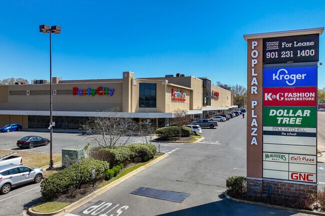 Poplar plaza is one of many retail locations located along Poplar Avenue.