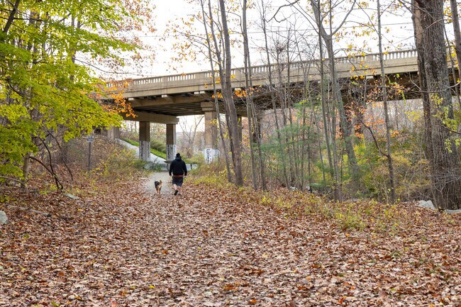 Stillwater Scenic Trail offers a flat and scenic walk along Stillwater Pond and under a bridge.