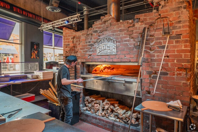 Have a night out at The Rock Pizza just five minutes from the Sunset neighborhood.