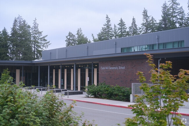 Clyde Hill Elementary serves families near Lake Hills in Bellevue.
