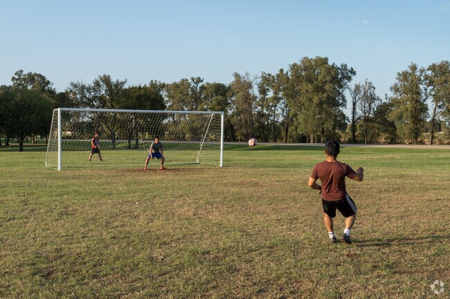 Soccer fields are well-maintained, offering a smooth play surface for all ages and skill levels.