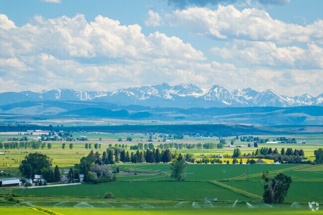 Gallatin River Ranch residents are never far from views of the farmland in the Gallatin Valley.