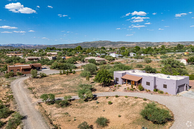 Many of the homes in Cornville are pueblo styled homes.