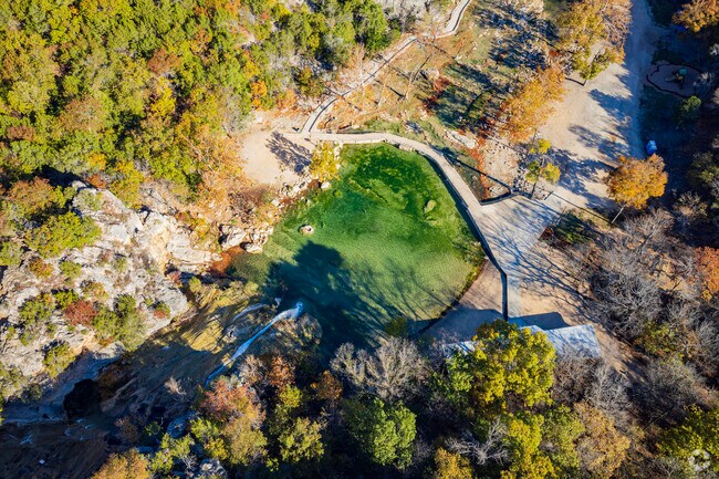 Just 10 miles from Ardmore, Turner Falls in the Arbuckle Mountains showcases vibrant fall colors.