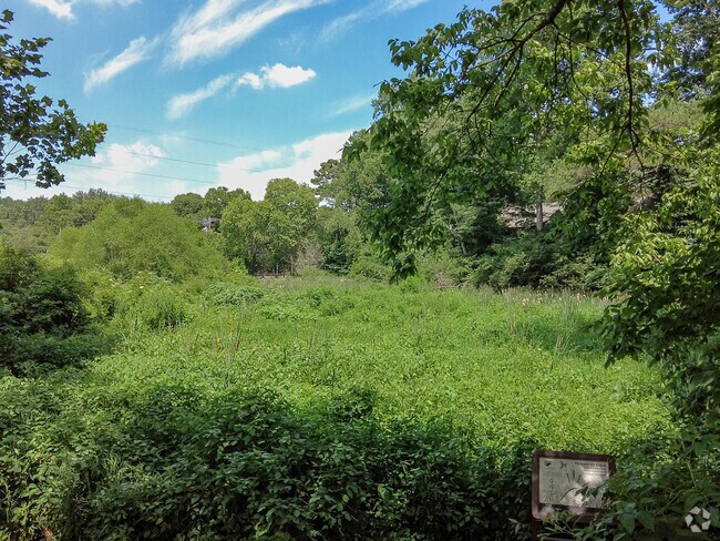 Blue Heron Nature Preserve offers birdwatching and wildlife trails.