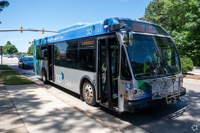 GoCary bus stops are available in Lochmere around retail centers along Tryon road.
