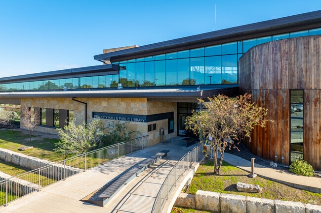 Buda City Hall and Library offers locals many serves and opportunities in town.