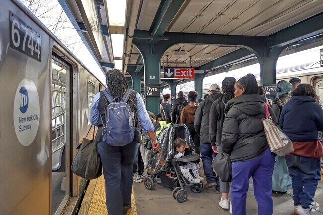 Many residents of the Edenwald community take public transportation to get around the city.