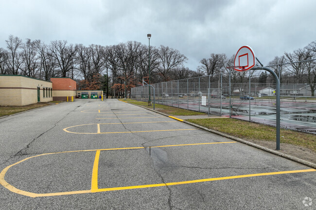 Play basketball at Barker Middle School.