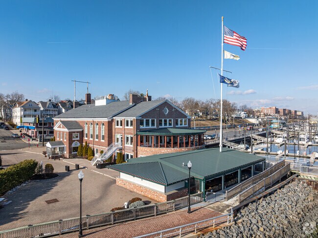 The Armory Restaurant in The Waterfront is located in the completely restored naval ammunition building that was used during World Wars I and II.