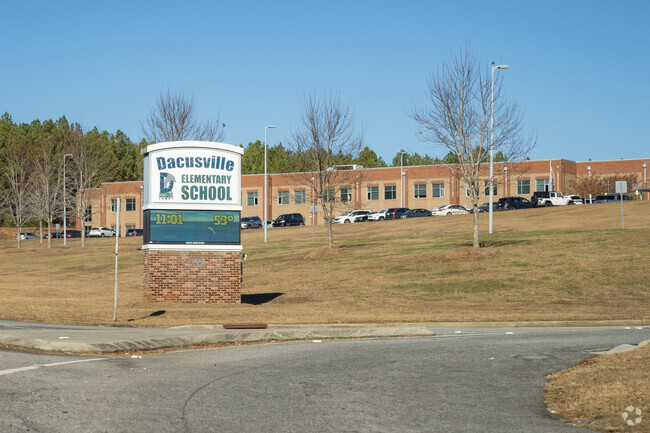 The entrance to Dacusville Elementary School.