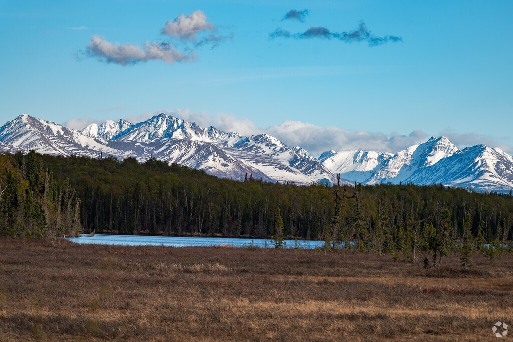 Point MacKenzie residents enjoy a beautiful view of the Chugach Mountain Range.