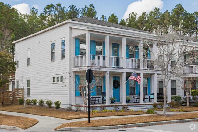 Summerville has beautiful new traditional style homes with double porches.