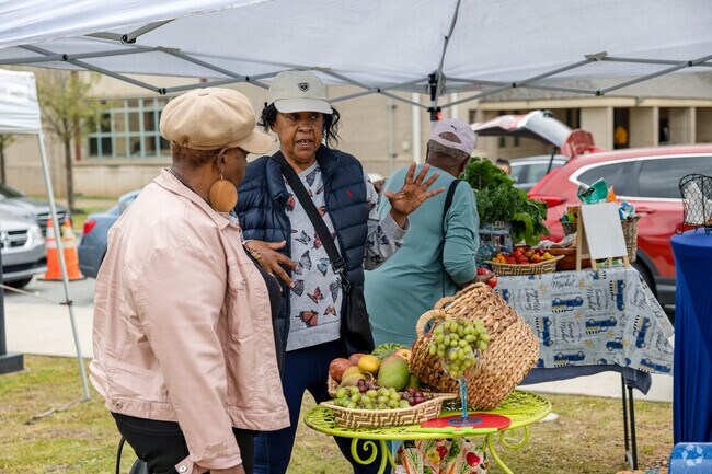 The East Point Farmers Market offers vendors with fresh produce like Ooohwee Fresh!