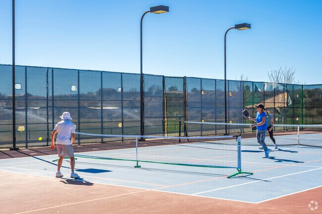 Locals enjoy a game of pickleball at the Rio Rancho Sports Complex.