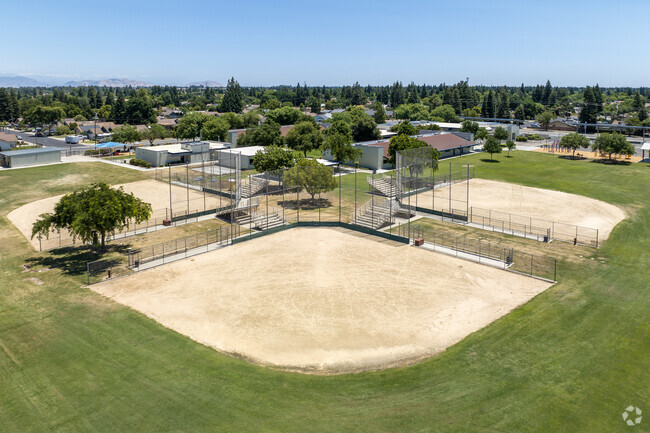 There is a baseball field at Cox Elementary School in Clovis.