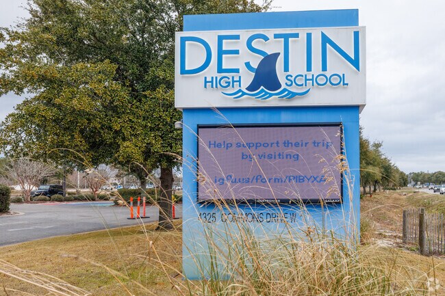Destin High School prepares students academically, physically, and mentally to be responsible, productive, and empowered citizens. Through diverse programs and strong public/private partnerships, we provide the foundation for a solid future.