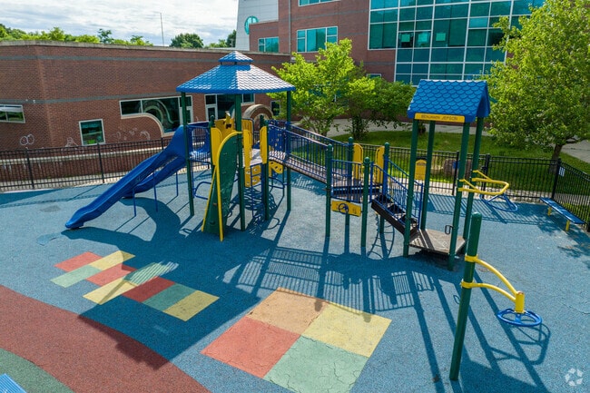 Students love the playground at Benjamin Jepson Magnet School in Fair Haven Heights.