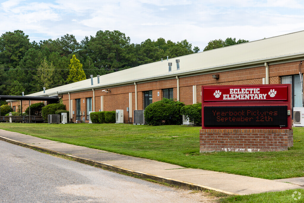 Eclectic Elementary School is located at 35 Harden St, Eclectic, AL 36024.
