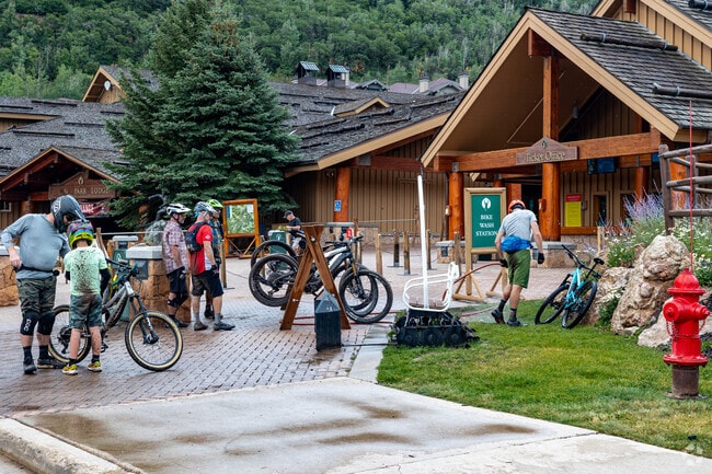 Residents bike scenic trails across Deer Valley in summer.