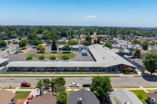 A view of the layout of William PennElementary as from from the sky.
