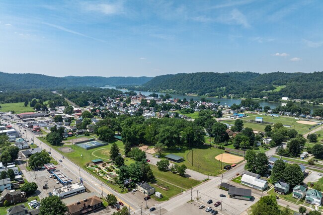 New Martinsville is made up of beautiful homes, parks and river views.