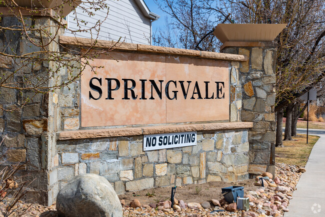 Homes in Springvale sit on uniform streets that are tended by the Springvale Homeowners Association.