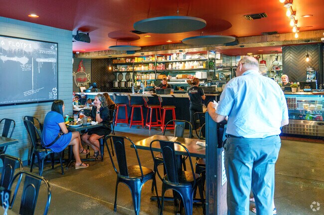 Pig Floyd's offers delicious BBQ for lunch and dinner, just minutes from Orwin Manor.