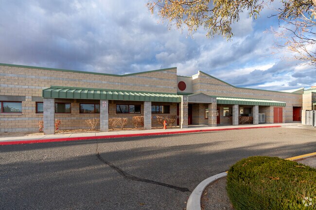The front entrance to Yvonne Shaw Middle School in Sparks.