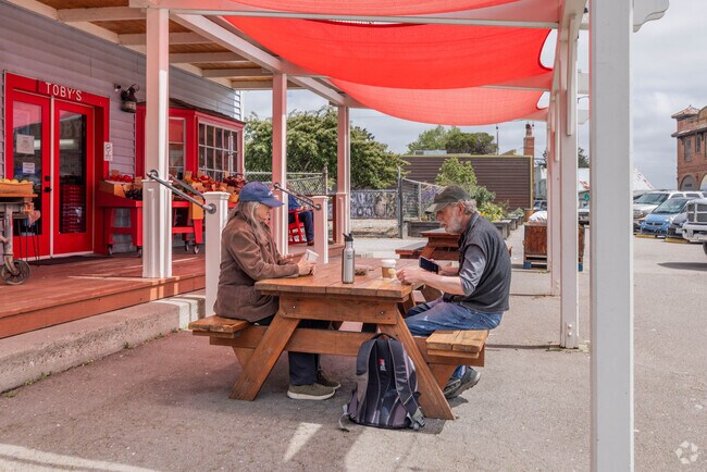 Toby's Feed Barn in Point Reyes has amazing outdoor seating.