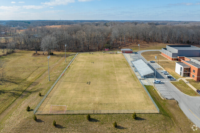 Burns Middle School has a sports field for the Bobcats to practice.