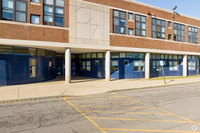 Rear entrance to John T. Roberts School.