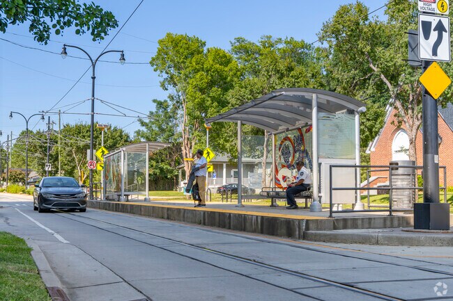 Locals can easily travel car free from Biddleville with the easy light rail access.