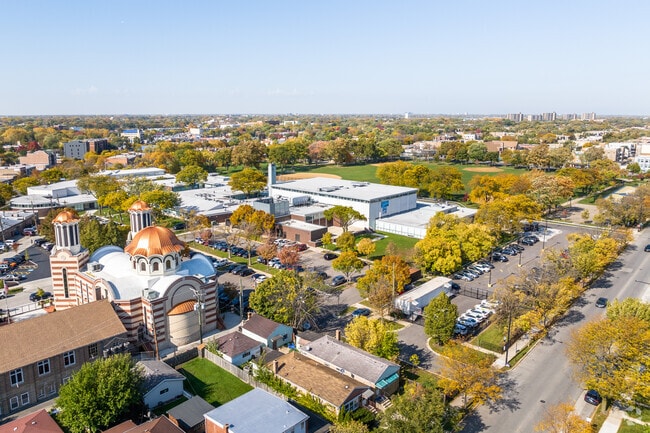 Mather High School is located by Holy Nativity Romanian Orthodox Church building.