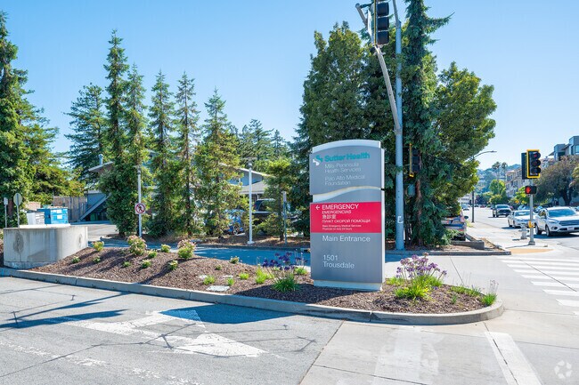 The Mills-Peninsula Medical Center is on the edge of Mills Estates.