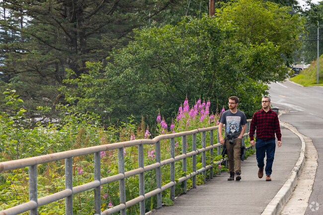 Douglas is only four blocks at its widest point, so people walk or bike around town.
